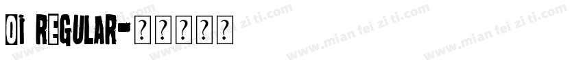 oi regular字体转换